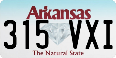 AR license plate 315VXI