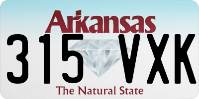 AR license plate 315VXK
