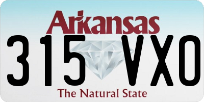 AR license plate 315VXO