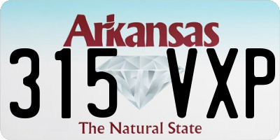 AR license plate 315VXP
