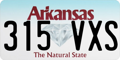 AR license plate 315VXS