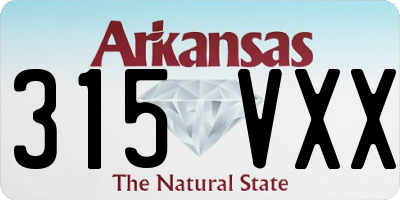 AR license plate 315VXX