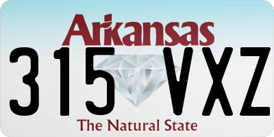 AR license plate 315VXZ