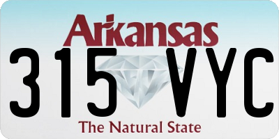 AR license plate 315VYC