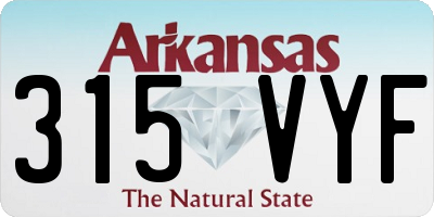 AR license plate 315VYF
