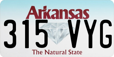 AR license plate 315VYG