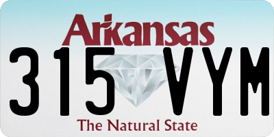 AR license plate 315VYM
