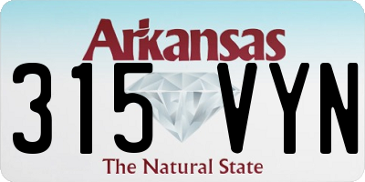 AR license plate 315VYN