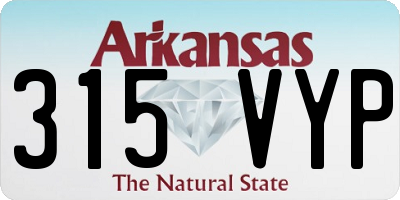 AR license plate 315VYP