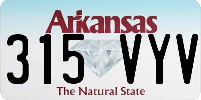 AR license plate 315VYV
