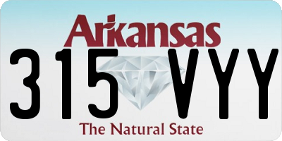 AR license plate 315VYY