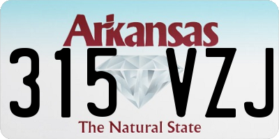 AR license plate 315VZJ