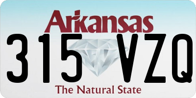 AR license plate 315VZQ