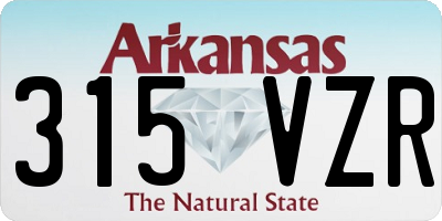 AR license plate 315VZR