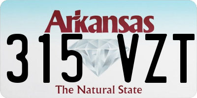 AR license plate 315VZT