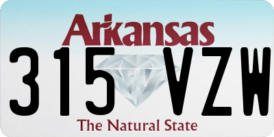 AR license plate 315VZW