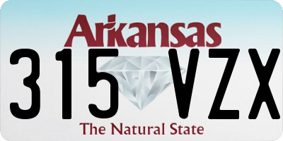 AR license plate 315VZX
