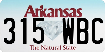 AR license plate 315WBC