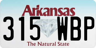 AR license plate 315WBP