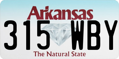 AR license plate 315WBY