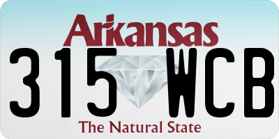 AR license plate 315WCB