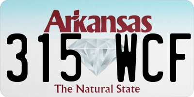 AR license plate 315WCF