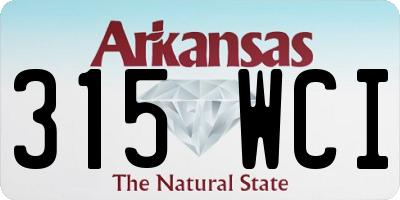 AR license plate 315WCI