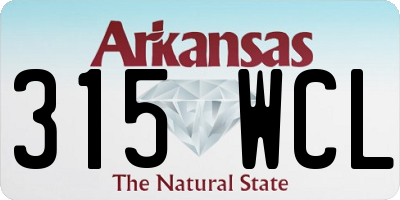 AR license plate 315WCL