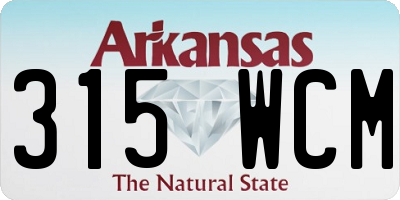 AR license plate 315WCM