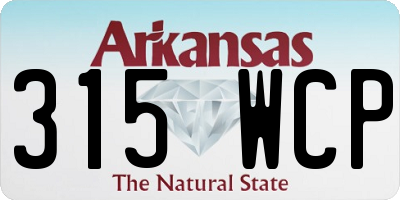 AR license plate 315WCP