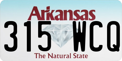 AR license plate 315WCQ