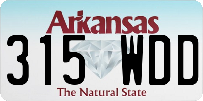 AR license plate 315WDD