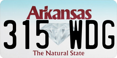 AR license plate 315WDG