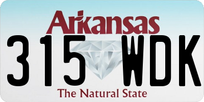 AR license plate 315WDK