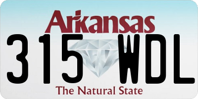 AR license plate 315WDL