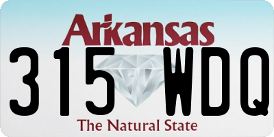 AR license plate 315WDQ