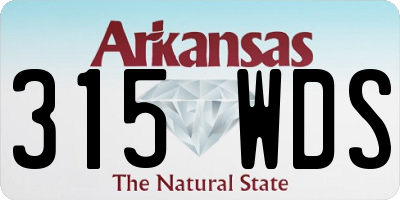 AR license plate 315WDS