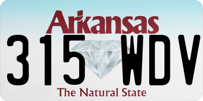 AR license plate 315WDV