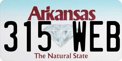 AR license plate 315WEB
