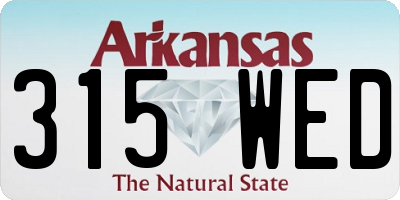 AR license plate 315WED