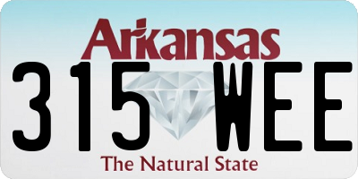AR license plate 315WEE