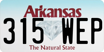 AR license plate 315WEP