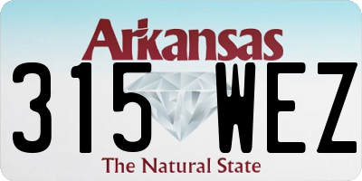 AR license plate 315WEZ