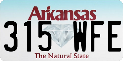 AR license plate 315WFE