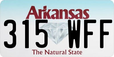 AR license plate 315WFF