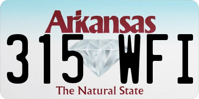 AR license plate 315WFI