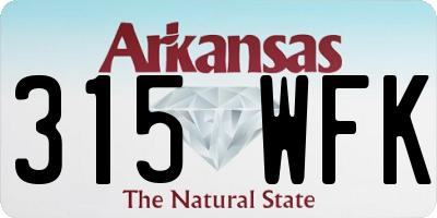 AR license plate 315WFK