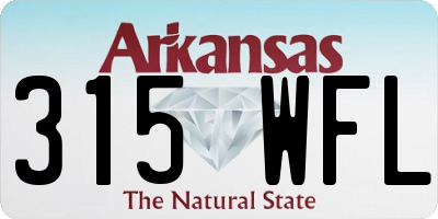 AR license plate 315WFL