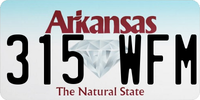 AR license plate 315WFM