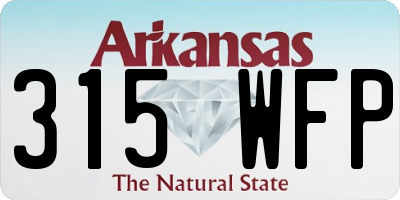 AR license plate 315WFP
